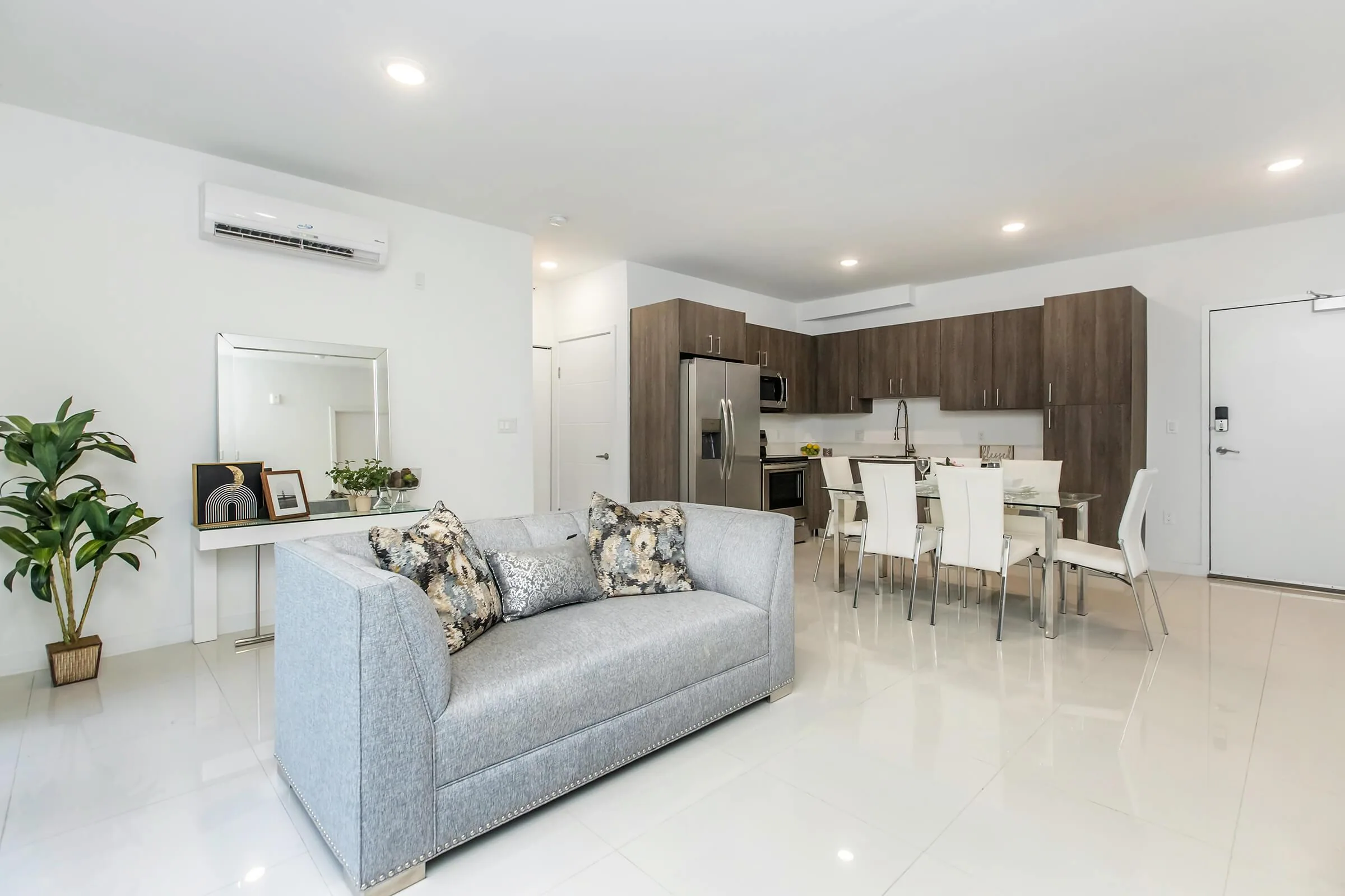 Contemporary apartment interior at Modern Towers