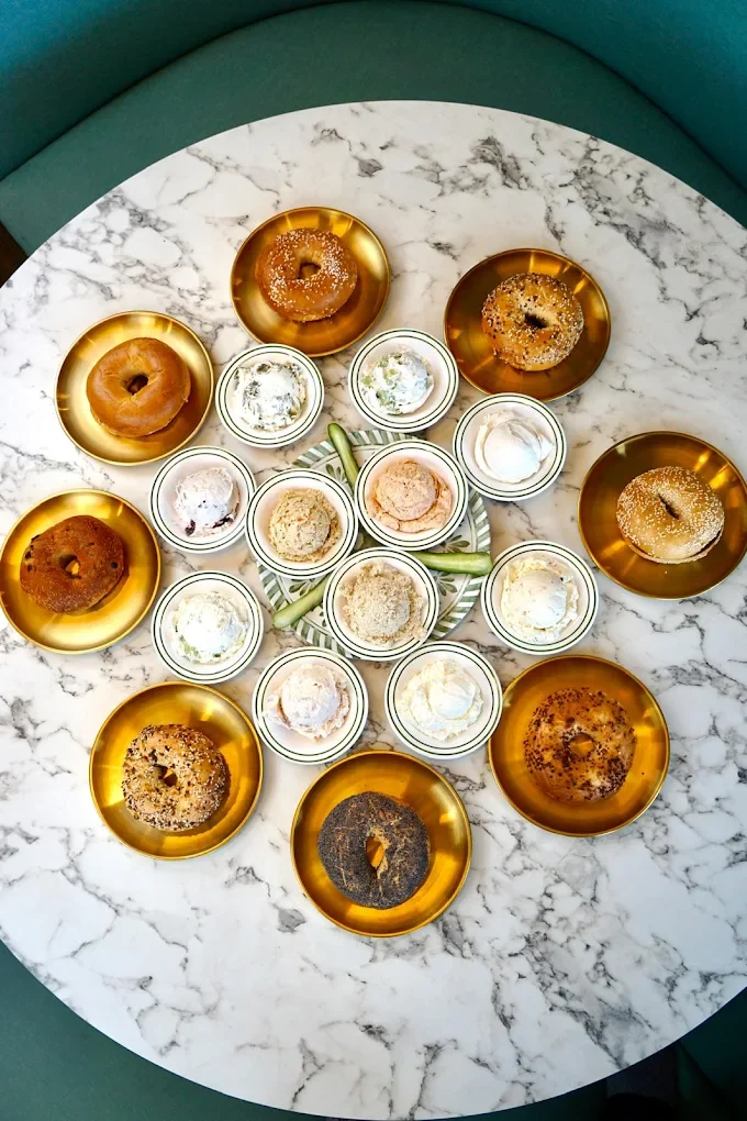 Fresh bagel assortment